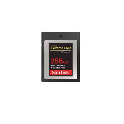 Cart&atilde;o SanDisk Extreme PRO CFexpress de 256GB tipo B