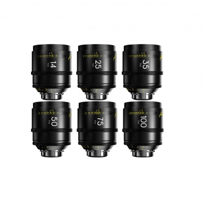 Kit 6 Lentes DZOFilm ARLES Prime 14, 25, 35, 50, 75 e 100mm