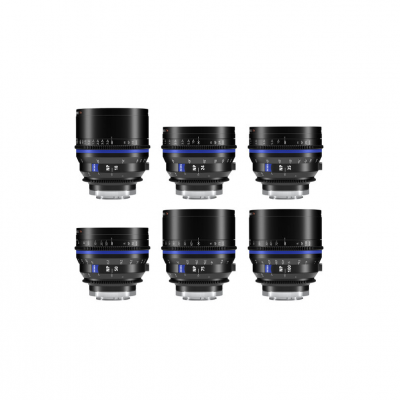 Kit com 6 lentes ZEISS Nano Prime (E-Mount, L-Mount e RF) 18mm /24mm /35mm /50mm /75mm /100mm