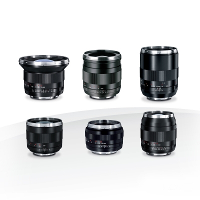 Kit de Lentes Fixas Zeiss ZE EF   18&bull;28&bull;35&bull;50&bull;85&bull;100