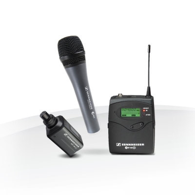 Microfone de m&atilde;o sem fio Sennheiser Plug-on
